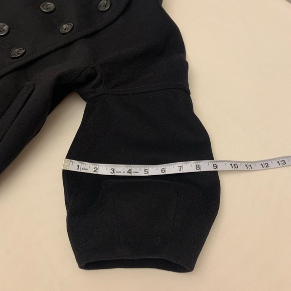 BCBG Maxazria black wool pea coat size XS - Picture 15 of 16